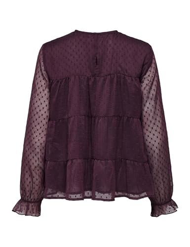 ONLY Onleliza Life Ls Dobby Top WVN léger et infroissable - 2