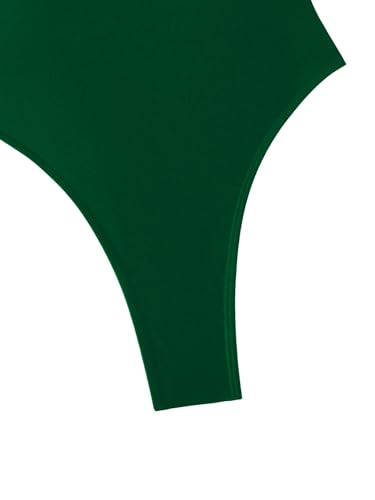 Image of Foxiny Sexy Backless Cheeky High Cut Leg Thong V Neck One Piece Swimsuit