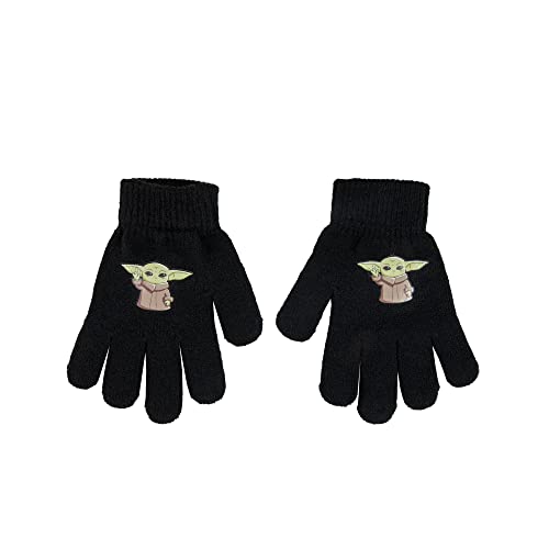 Image of Star Wars Mandalorian Boy's Cuff Beanie & Gloves Set