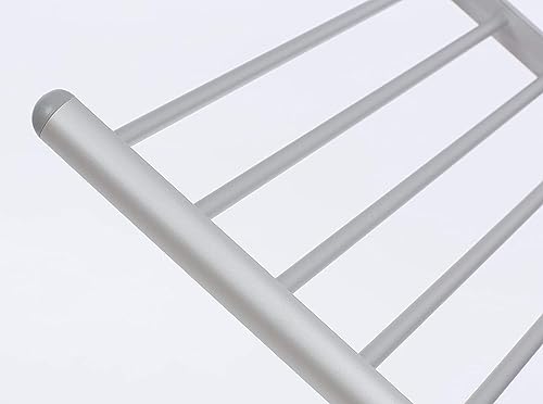 Catermax Electric Heated Clothes Dryer Folding Energy-Efficient Indoor Airer Wet Laundry Drying Horse Rack, Silver - Image 3