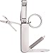 ZWILLING Manicure Pedicure Multi-Tool (Key Ring with Nail Scissors, Nail Clipper and Nail File), Silver, 2.5 inch