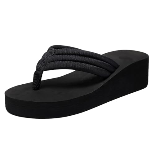 ticticlily Damen Flip Flop mit Plateau...