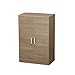 Movian, Schuhschrank/Schuhschrank Aufbewahrung/Schuhschrank aus Holz/Schuhschrank mit 2 Türen und Einlegeböden, Modulares DesignEingang, Schlafzimmer - Shoe cabinet - SR-6035 - Aschbraun