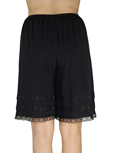 Image of Underworks Cotton Knit Snip-A-Length Pettipants Culotte Slip Bloomers Split Skirt