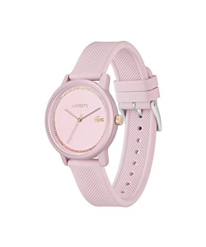 Lacoste Orologio Analogico al Quarzo da Donna con Cinturino in Silicone, Blush - 2001289