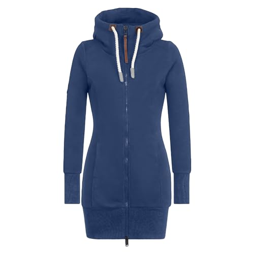 Sudadera de Cuello de Color sólido con cordón y Blusa Elegante y Delgada para Mujer Sudadera Mujer Palo Navidad Mujeres Gordas