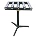 TECHTONGDA 5 Rolls Conveyor Roller Stand Adjustable Height 250LBS 20.8 Inch Length 16.1 Inch Width with 2.3 Inch Rollers Diameter Stainless Steel Silver