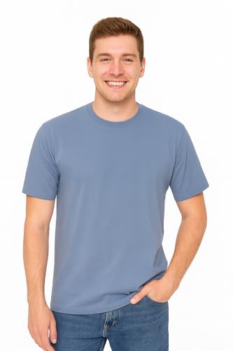 Image of Men's T-Shirts Ringspun Cotton Crew Neck Tee Shirts|Casual Wear T Shirt | Pre Shrunk with Panel Wash
