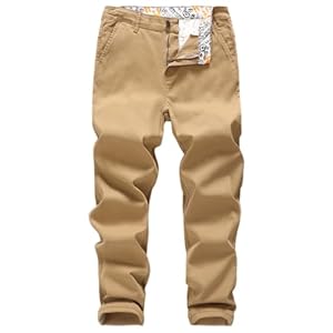 Men’s Slim-Fit Stretch Cotton Fashion Casual Chino Pants