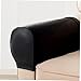 RORPOIR Stretch Armrest Covers for Sofa Elastic Couch Arm Protectors Washable Pu Leather Armrest Slipcovers Fit for All Sofa Styles