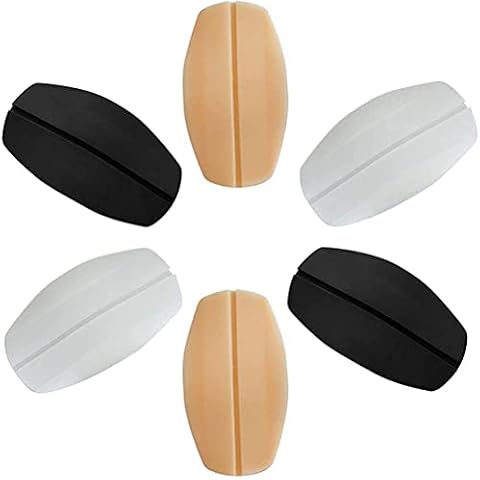 Dapuly 3 Pairs Invisible Underwear Bra Shoulder Strap Cushion Reusable Soft Silicone Shoulder Cushion Pads Non-Slip Holder Relief Pain for Women Girls Cover