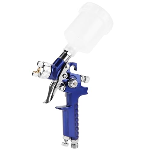 Generic Mini Pistola Pulverizadora por Gravedad Ligera con Boquilla de 0,8/1,0 Mm, Capacidad de 125 Ml para Reparación de Automóviles y Pintura de Muebles (H-2000A 0,8mm)