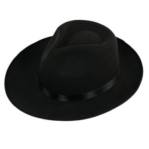 Chapeau Fedora feutre Panama homme et femme style Rancher à ruban satin