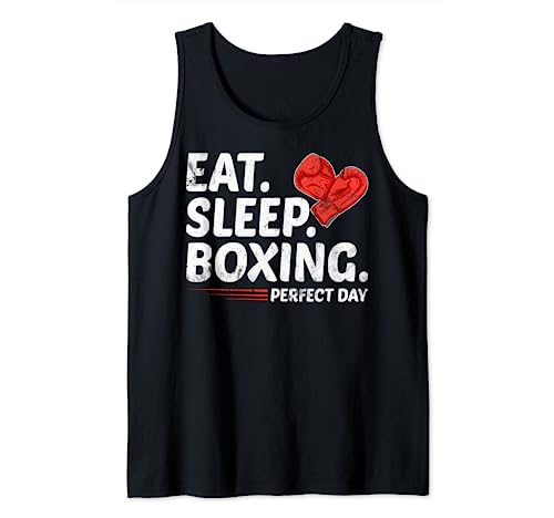 Eat Sleep Repeat Boxing Lover Perfect Day Gift Funny Camiseta sin Mangas