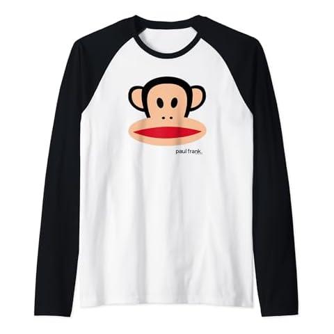 Paul Frank Julius The Monkey Big Face Raglan Baseball Tee Cover