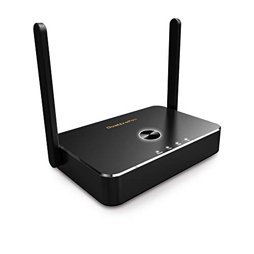 Quattropod | 5G Wifi Wireless Presentation Facility Hdmi Transmitter & Receiver For Streaming 4K From Laptop, Pc, Smartphone To Hdtv/Projector (2T1R) [2022 Ota Update] #TOP1