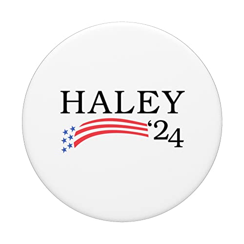 Vote Nikki Haley Campaign 47th President 2024 First Woman PopSockets Swappable PopGrip, Black - Image 3