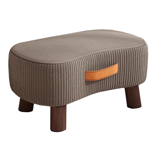 Pouf Élégant S3YT8U avec Pieds en Bois pour un Confort Optimal