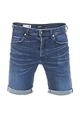 Colección 573 REPLAY RBJ.901 Short 573 Clouds Pantalones Cortos de Jean, 7 Azul Oscuro, 31 para Hombre
