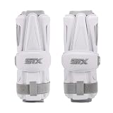 STX Stallion 1K Lacrosse Arm Guards, Pair, White, Extra Large