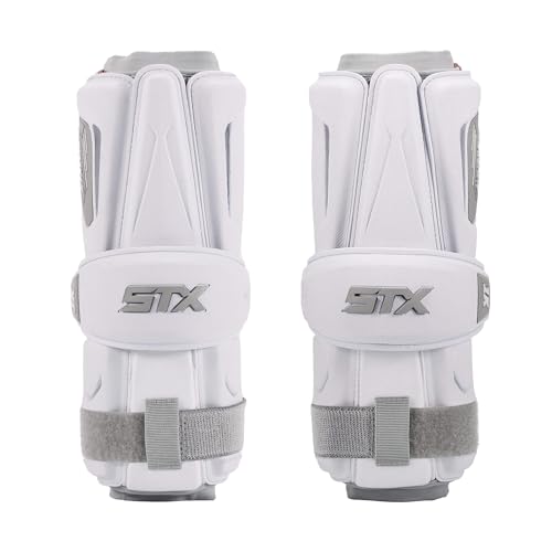 STX Stallion 1K Lacrosse Arm Guards Pair White Extra Large