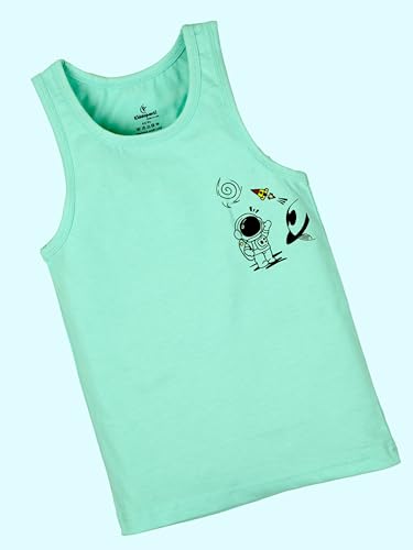 Image of KiddoPanti Boys 100% Cotton Rib Vest Pack of 3