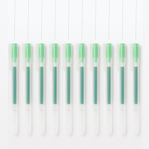 Set de 10 bolígrafos gel MUJI azul 0.5 mm miniatura 1
