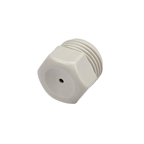 sourcing map Mist Nozzle - G1/2 Male Thread 2mm Orifice Dia PP Fine Atomizing Spray Tip