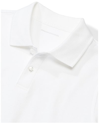 Image of Amazon Essentials Boys and Toddlers' School Uniform Short-Sleeve Pique Polo Shirts, Breathable Cotton, Button Closure