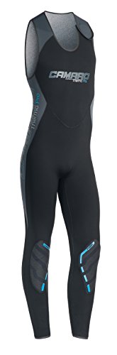 Camaro Men's Farmer John Thermos PRO Wetsuits, Black, Large/52