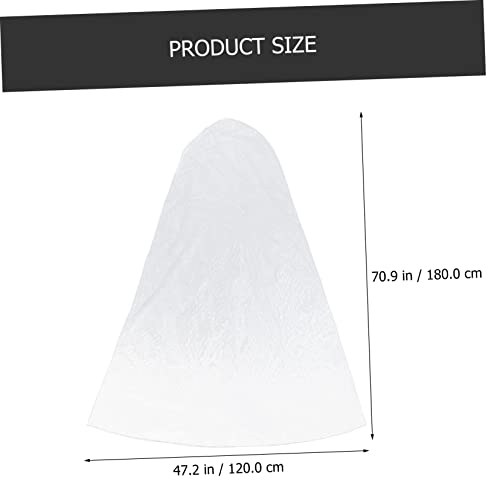 Hanging Wedding Dress Garment Cover for Bridal Gown Storage Thickened Bag Extra for Wedding and Formal Transparent Design to against and Wrinkles2