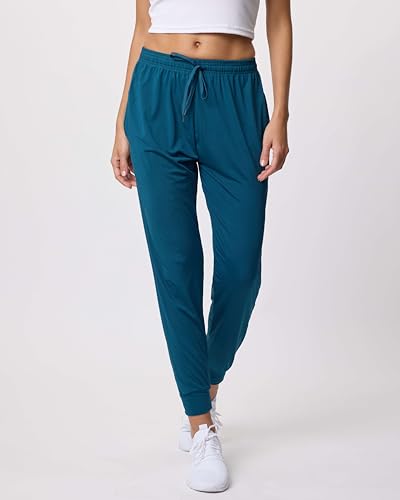 3 Pack: Women's Ultra-Soft Silky Dry Fit Lounge Joggers Lightweight Dry-Fit Pants with Pockets (Available in Plus)2