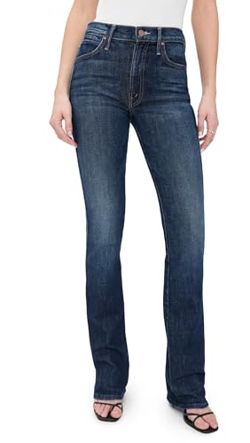 MOTHER Women's Mid Rise Smokin Double Heel Jeans