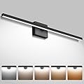 NIORSUN 31.5 inch Modern Bathroom Vanity Light Dimmable 5CCT 1260LM 18W LED Bathroom Lights Over Mirror Black Wall Lighting Fixtures for Bathroom Bedroom Living Room Cabinet- ETL Certified