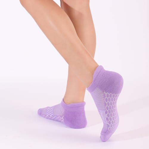 Image of Ankle Running Socks For Women, Athletic Wicking Thick Cushioned Low Cut With Tab Casual Sports Socks