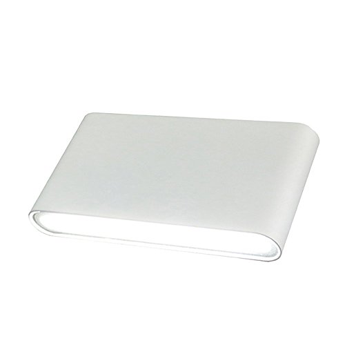 LED Wandleuchte Wasserdicht IP65 LED Auf und Ab Innenleuchte Wandleuchte Lichter für Schlafzimmer Wohnzimmer Veranda Bad Balkon (12 Watt-Kaltweiß) Cover