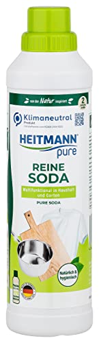 HEITMANN pure Reine Soda | Vielseitiger Reiniger für Fett, Schmutz, Flecken & Gerüche | Natürlich & umweltfreundlich | Für Haushalt & Garten | 750 ml