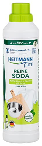 HEITMANN pure Reine Soda Flüssig: Ökologischer multifunktionaler Reiniger für den Haushalt, Zugabe zu Putzmittel 1x750ml