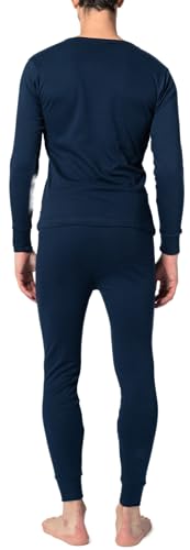 Andrew Scott Mens 2 Piece & 6 Piece Base Layer Long Sleeve + Long Pant Thermal Underwear Set (1 & 3 Pack Mix Match Options)3