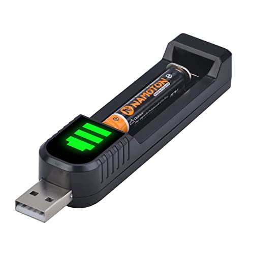 Pickle Power 2 Pack Aaaa Battery With Smart Led Usb Charger 1.2V 500Mah Rechargeable Battery For Surface Pen,For Stylus, For Touch Pen Or Other Electronic Products #TOP5