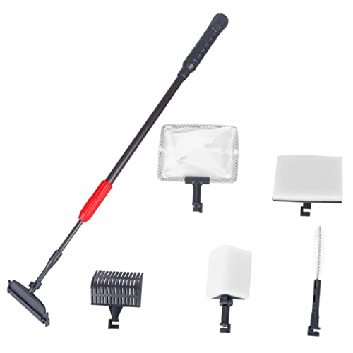 Happyyami Multi-Function Fish Tank Kit 6 in 1 Set Scrubber Gravel Aquarium Tools