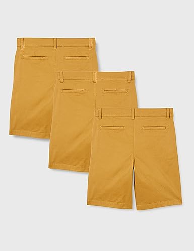 Image of Amazon Essentials Boys and Toddlers' School Uniform Woven Flat-Front Shorts with Elastic Waist
