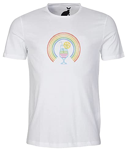 Rainbow Cocktail Neon Style Camiseta para hombre