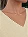 AUTOMET T-Shirts Short Sleeve V Neck Tees Tops for Women Fashion Trendy Lightweight Soft Casual Summer Outfits Clothes 2025 Cream M