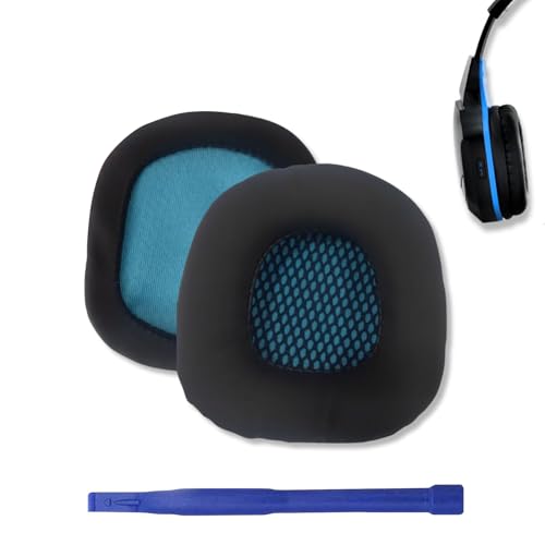 Replacement Earpad Cushions Compatible with Boat Rockerz 510 Headphones, Earpads with Softer Protein Leather, High-Density Memory Foam Ear Pads (Blue)