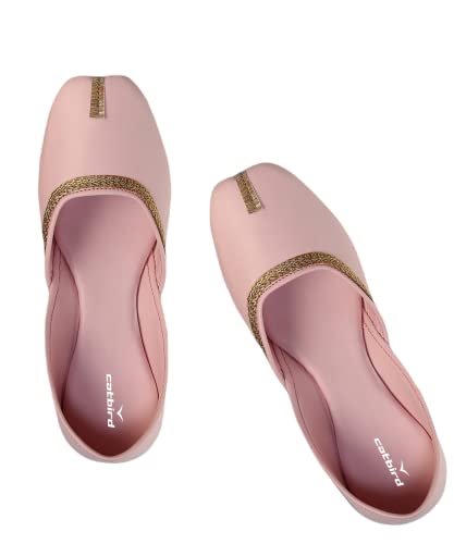 CatBird Women's Mojari Traditional Punjabi Jutti Ethnic Shoes