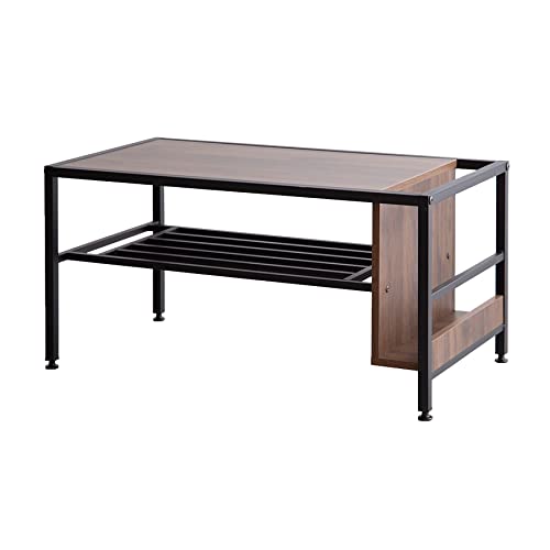 Amazon.co.jp: 家具350 センターテーブル ローテーブル 収納付き