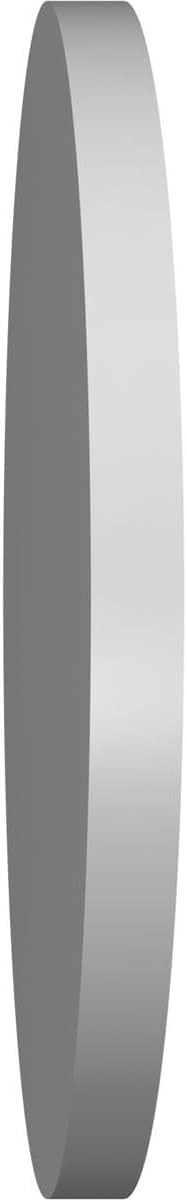24"W x 24"H Round Surface Mount Signature Urethane Gable Vent: Non-Functional, w/ 2"W x 1-1/2"P Brickmould Frame, Primed Tan