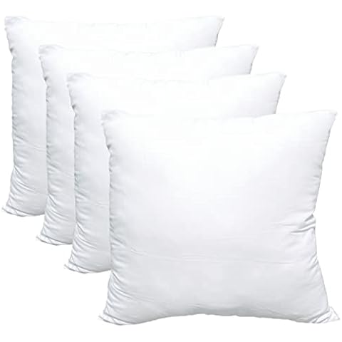 Obruosci Luxury Set of 4 Throw Pillow Inserts Cover