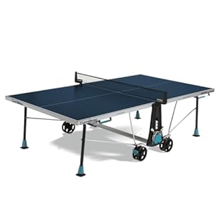 CORNILLEAU - Table de ping Pong d'extérieur 300X Outdoor - Loisir de Jardin - Agrément FFTT - Panneau Bleu 5mm